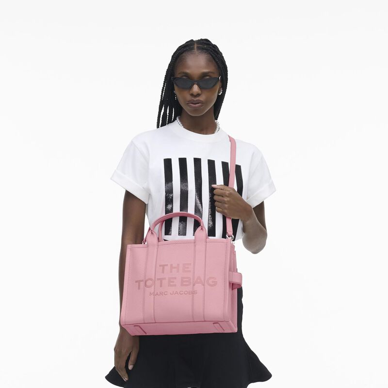 MARC JACOBS The Leather Medium Tote Bag image number 7